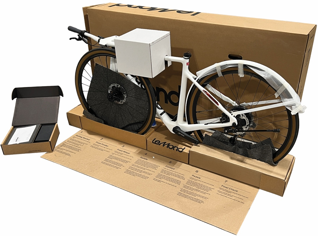 Industrial packaging for delivery to consumer.