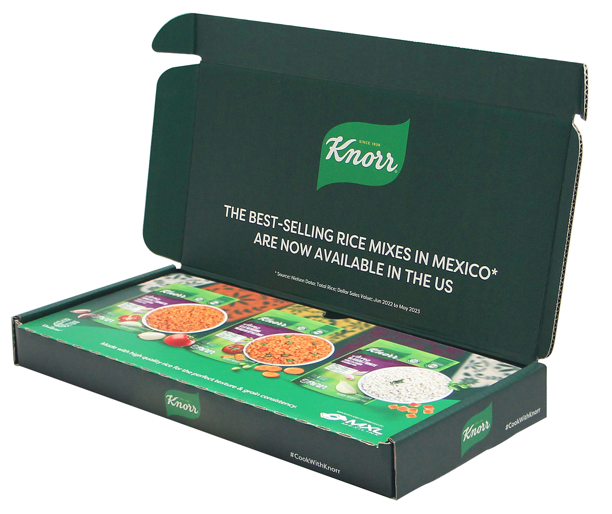 Knorr open flavor kit digitally printed packaging