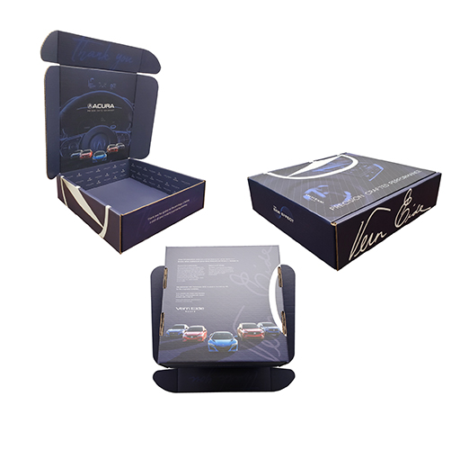 Premium two-sided digital mailer for Vern Eide Acura, offering a sleek, branded customer reveal experience