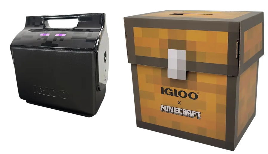 Sturdy custom corrugated packaging for Igloo’s Minecraft promotion created by BCI for branded product protection and visual impact